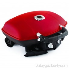 Napoleon TravelQ 285 Compact Durable Easy Portable Gas Grill with Griddle, Red